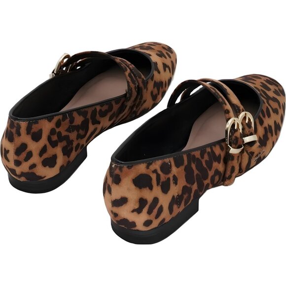 MIA Radia-N Leopard Mary Jane Flats Double Buckle Women’s US 6.5M - Picture 3 of 6